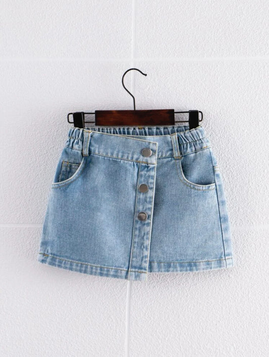 Light Wash Denim Skirt