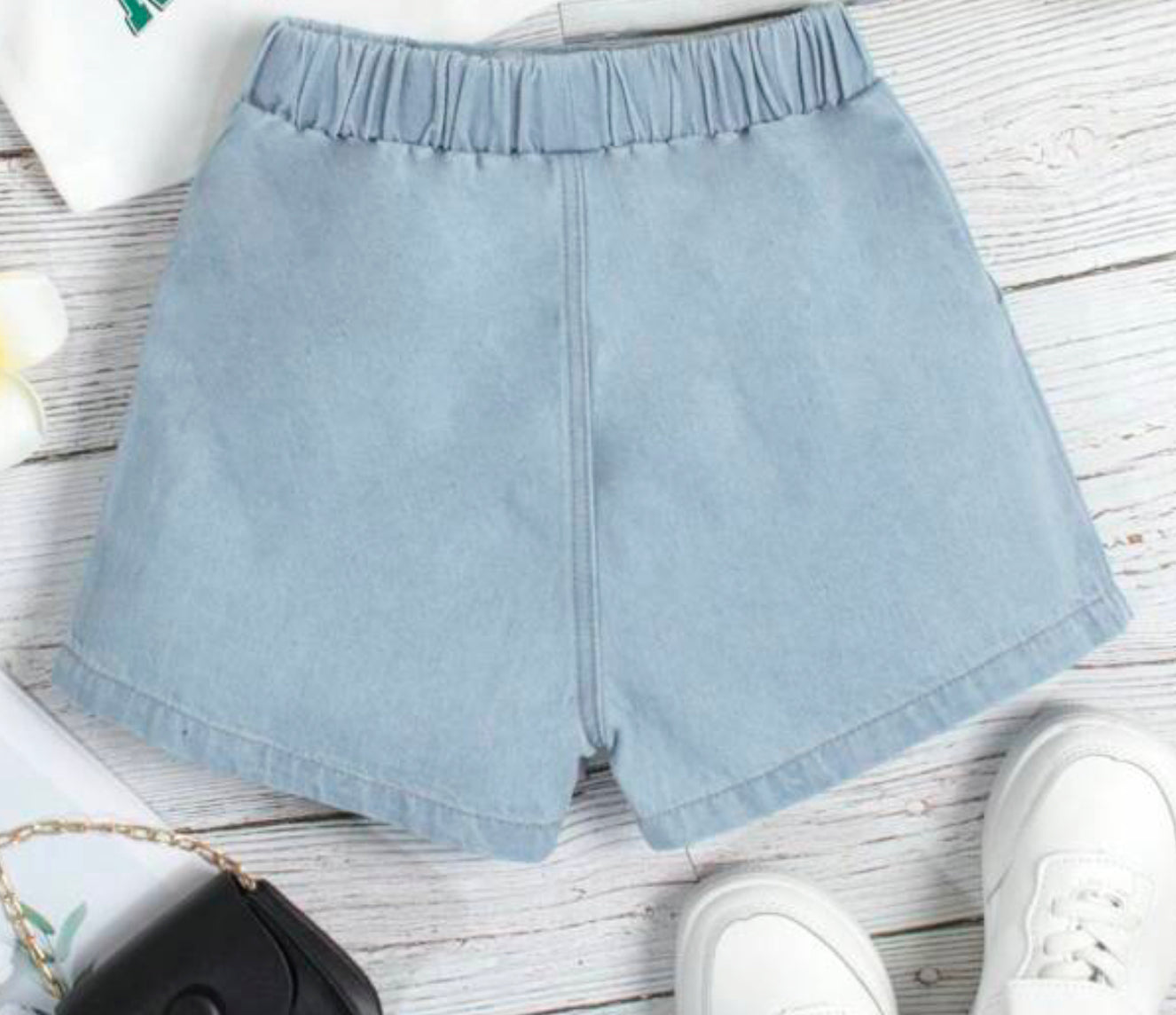 On The Move Denim Skort